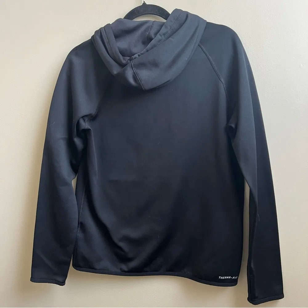NIKE black therma-fit hoodie fleece Size Small - Image 2