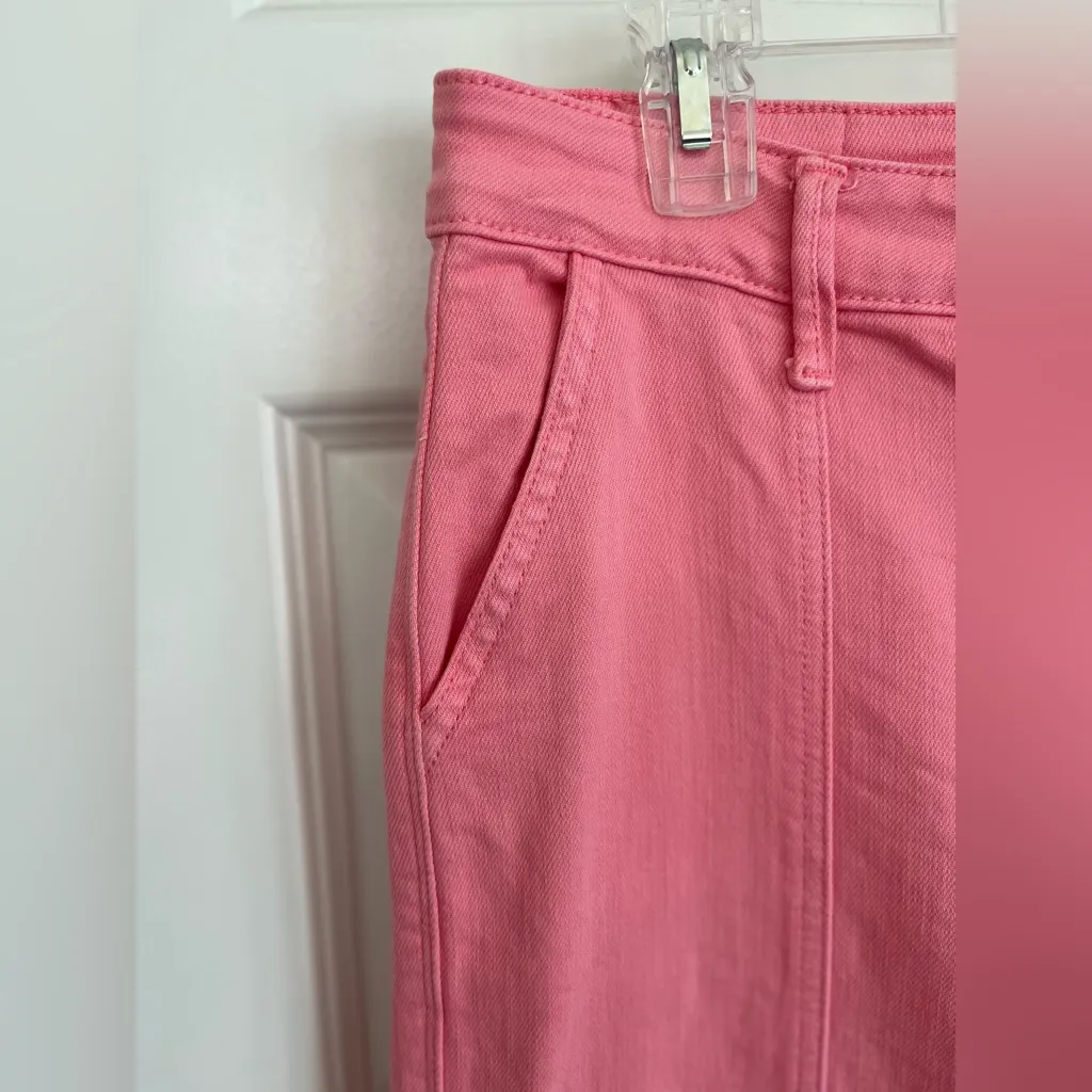 Judy Blue Hot Pink Stretch Cargo Denim Jeans Size 7 / 28 - Image 6