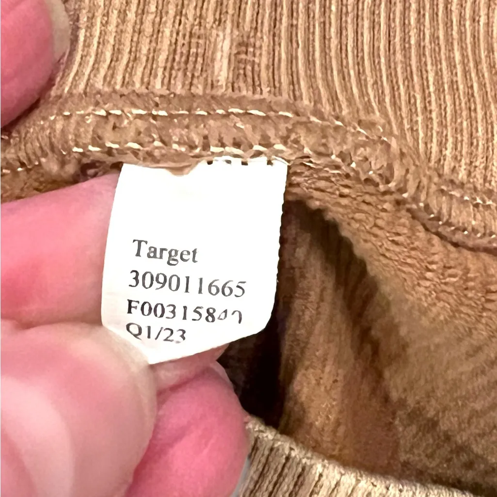 NWOT Women's Brown Ribbed Stretch Target Athletic Casual Shorts High Waist Sz M? Size M - Image 4