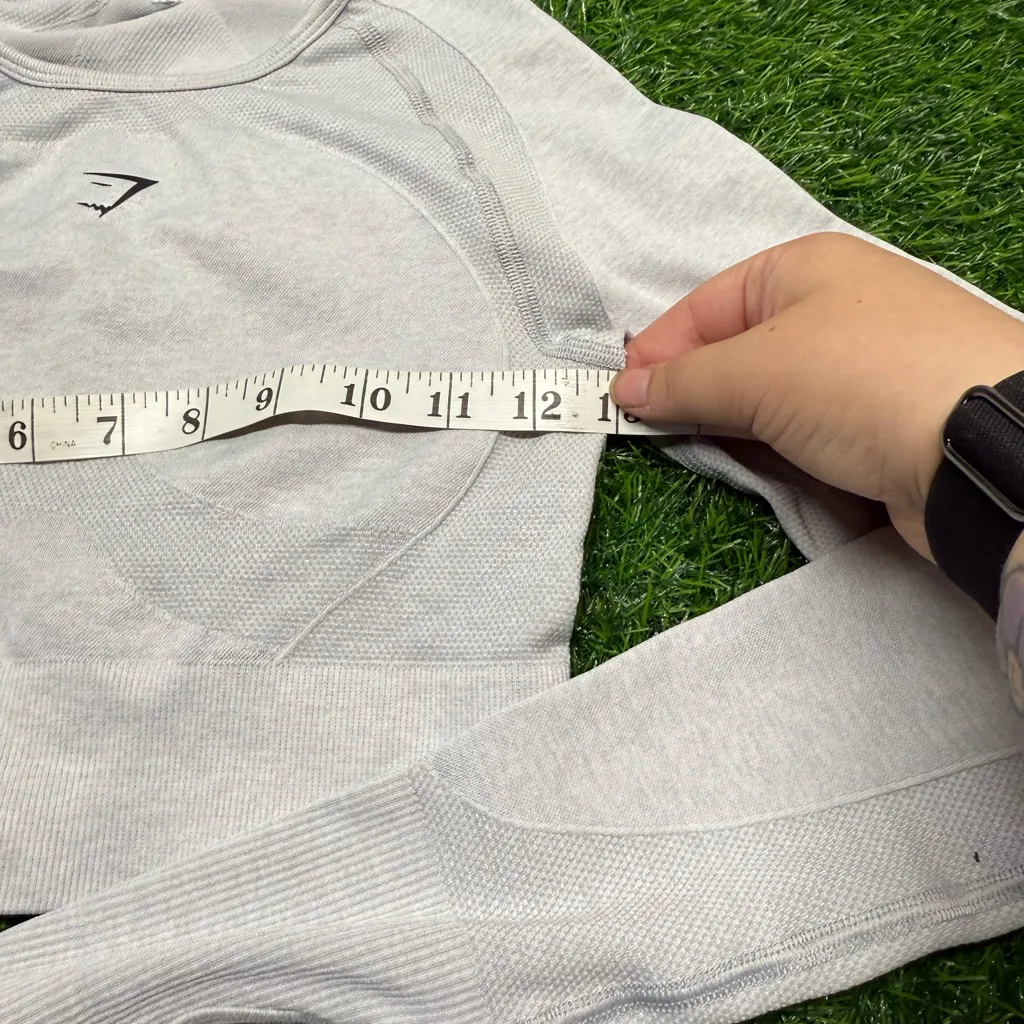 Gymshark Flex Seamless Long Sleeve Cropped Workout Top - Image 4