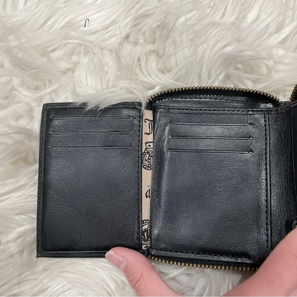 Juicy Couture  wallet black velvet y2k - Image 4