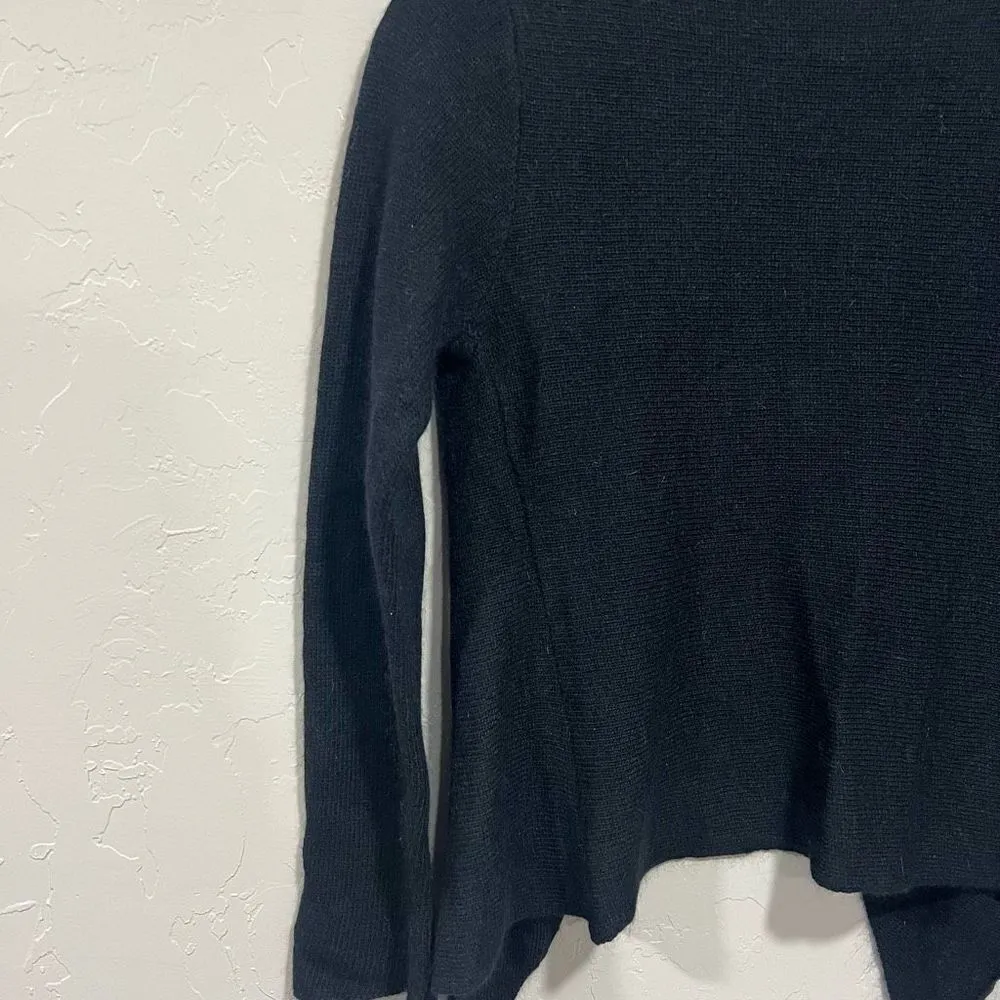 MOTH Anthropologie Lambs Wool Angora Rabbit Flap Black Cardigan Sweater Size M Size M - Image 5