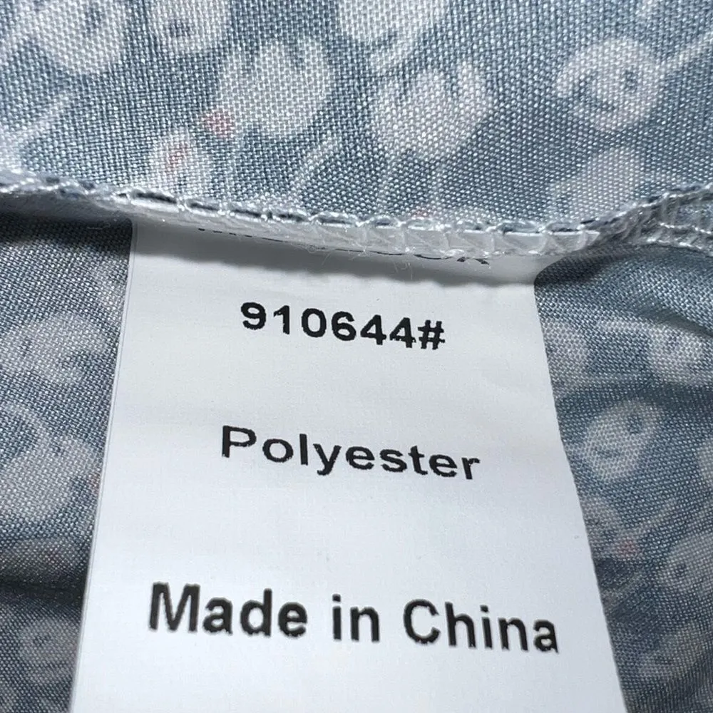 Misslook lightweight blue dress with tiny white print design. New - Image 8