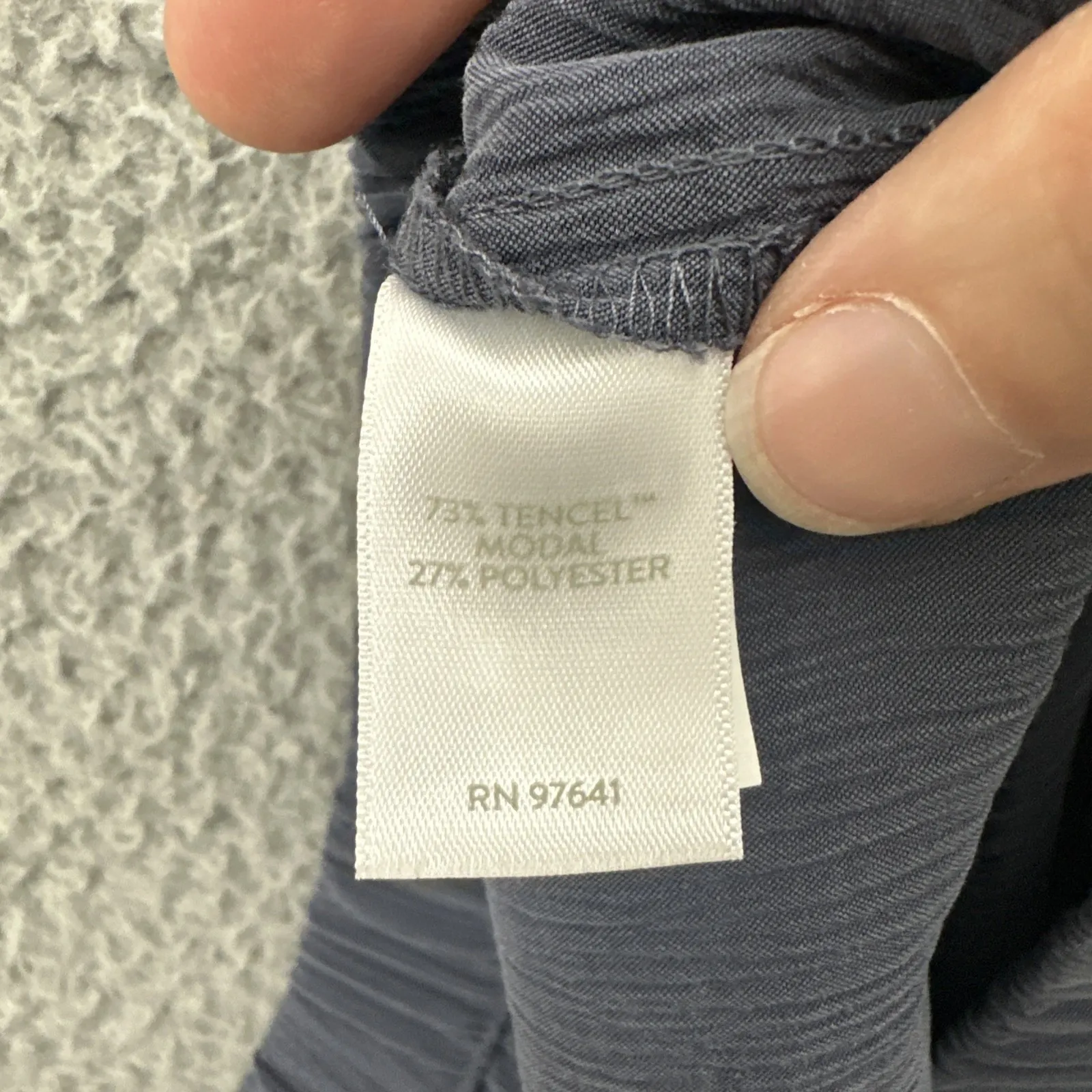 J. Jill PureJill Sand Washed Pants Wide Leg Pull On Lagenlook Boho Women Medium Blue - Image 4