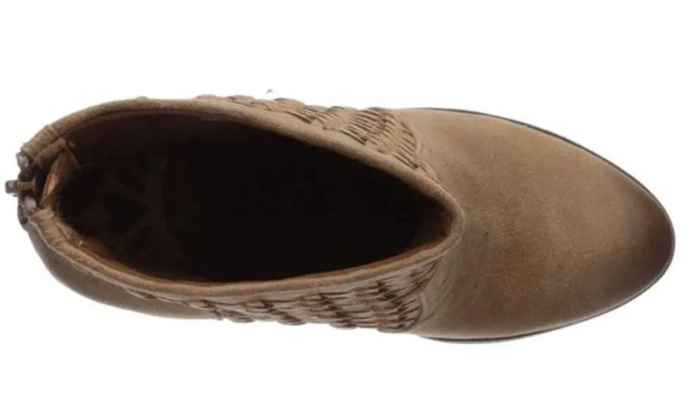 Fergalicious Ankle Boots Worthy Sand Brown Leather Booties Size 12M New in Box - Image 7