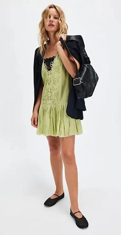 NWOT Free People One Casella Drop-Waist Slip Dress - Image 3