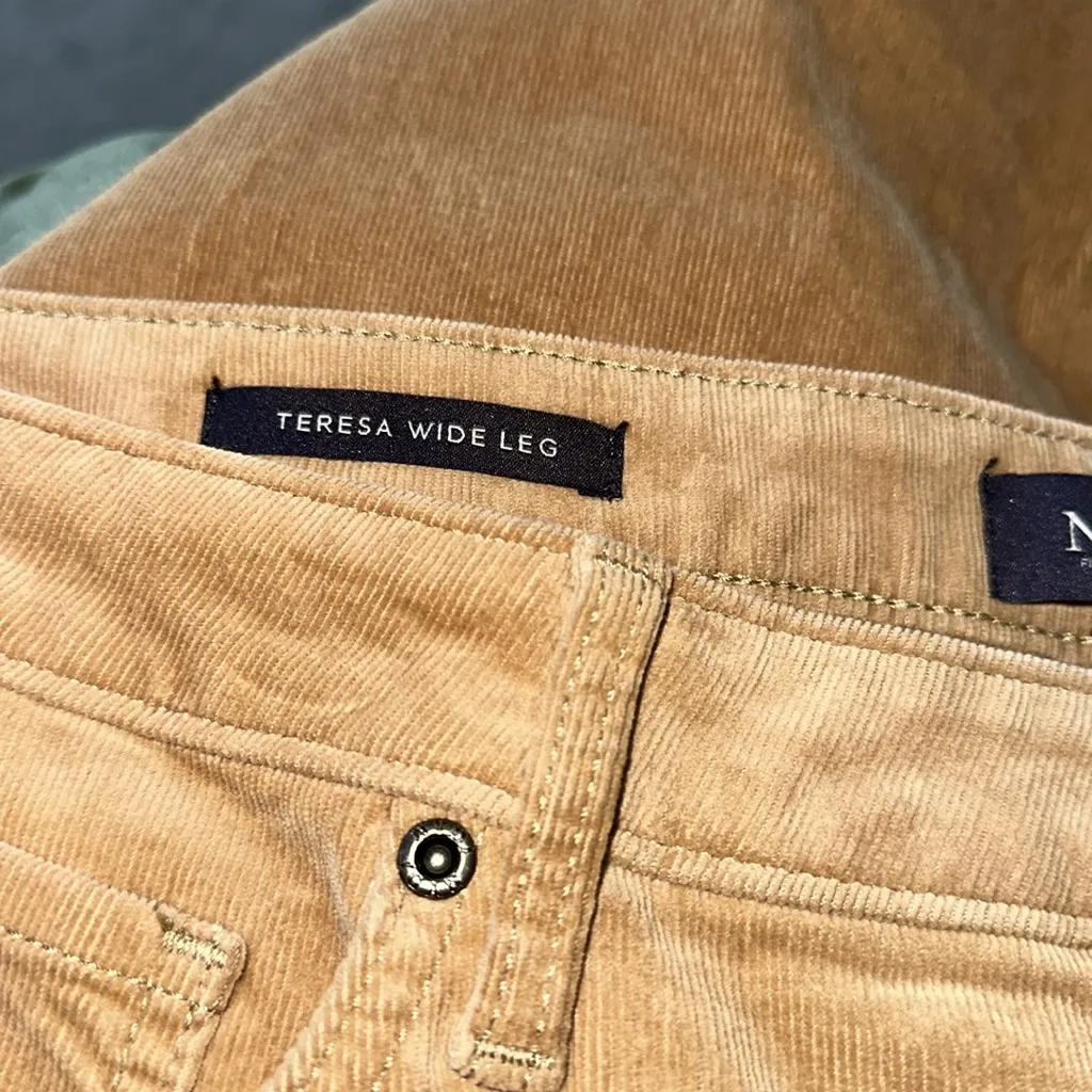 NWT NYDJ Teresa Corduroy Wide Leg Pants (Plus) 16W, SAND DUNE - Image 8