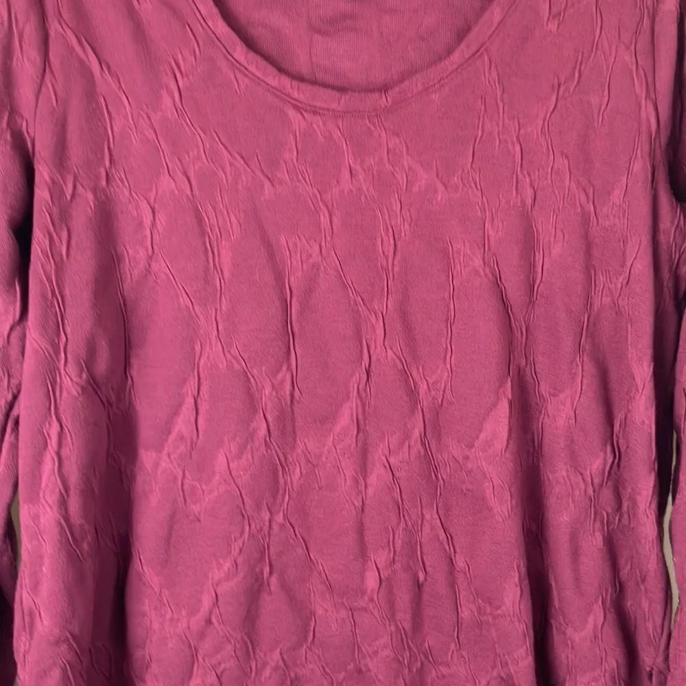 Simply Vera Vera Wang purple long sleeve textured knit top woman’s size large - Image 2