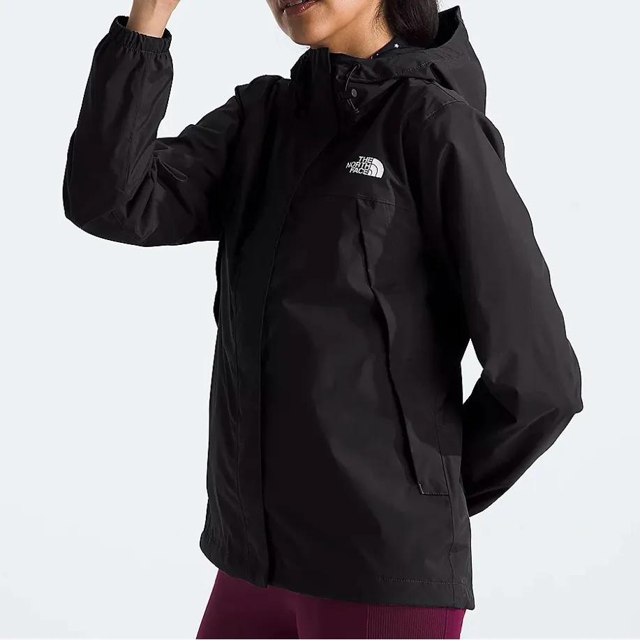 The North Face Black Rain Jacket ladies size Small - Image 4