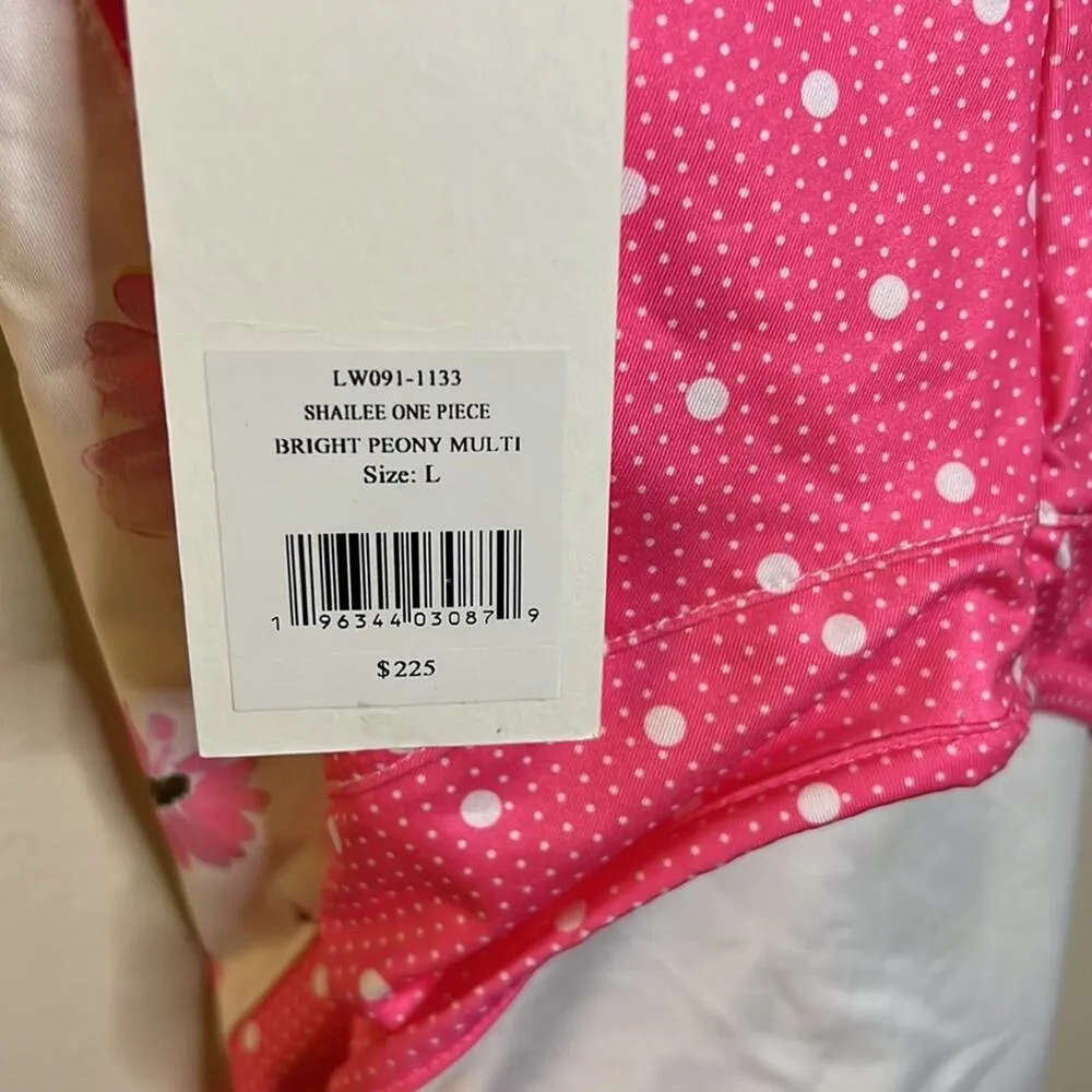 LoveShackFancy Shailee One-Piece Swimsuit - Bright Peony Multi Size L - Image 7