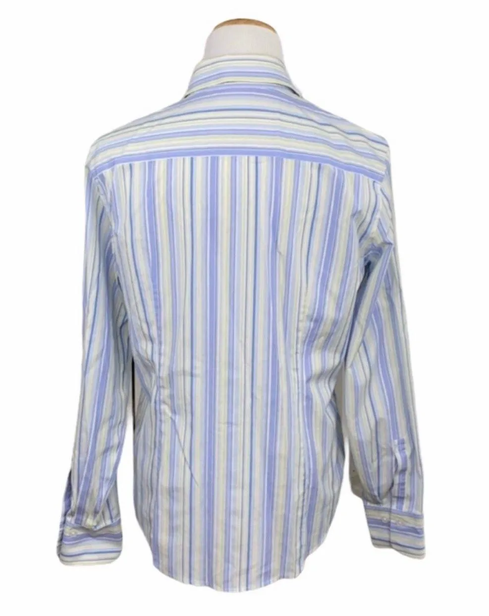 Stretch Classic Striped Button Down Shirt - Image 8