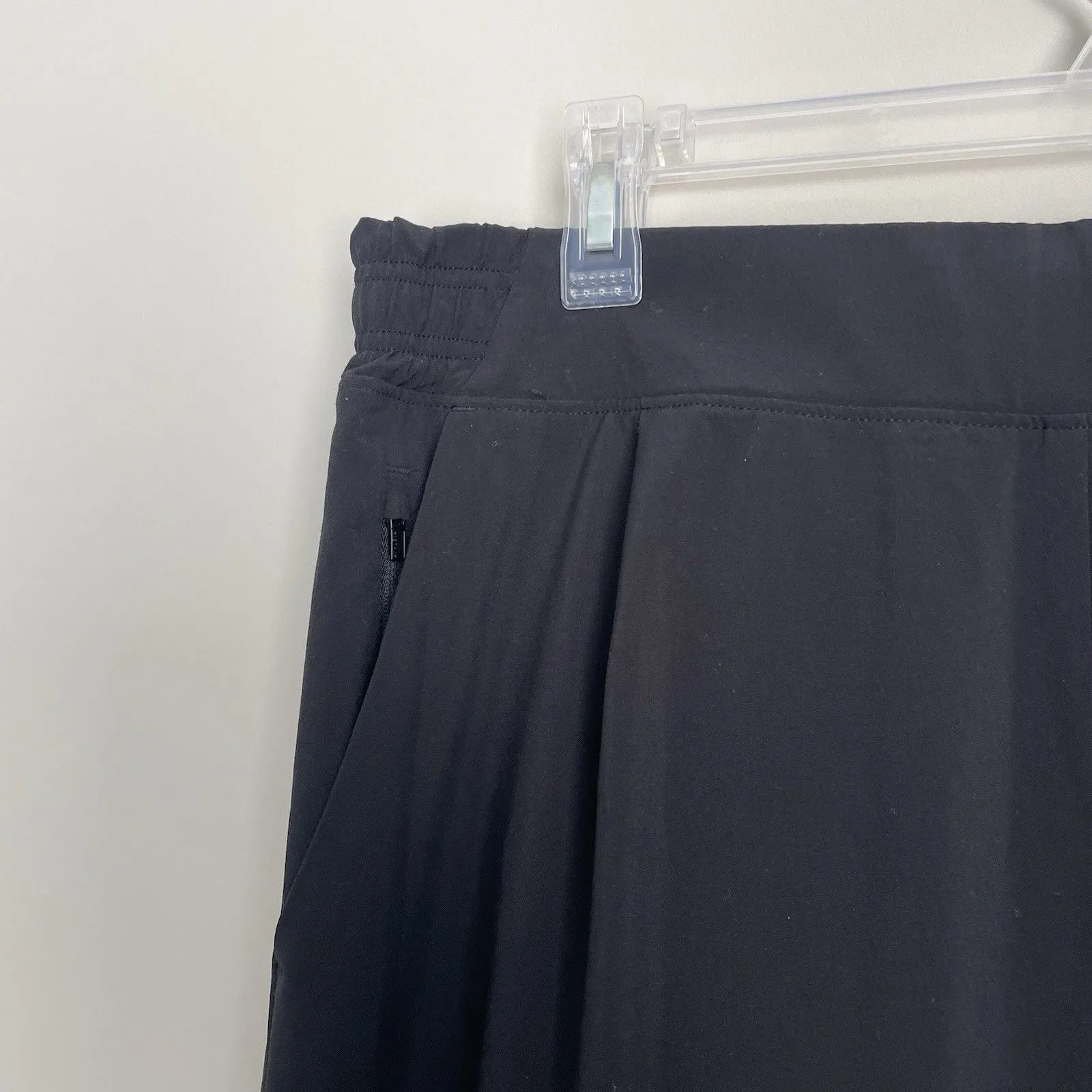 Athleta Size 14T Tall Brooklyn Black Wide Leg Cropped Crop Pants Yoga Athletic - Image 2
