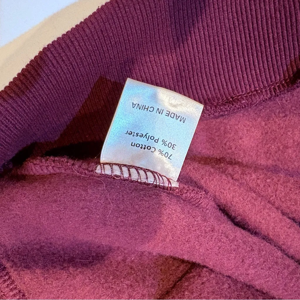 Beyond and lost NYC moon and star embroidery zip up hoodie size S Purple - Image 13