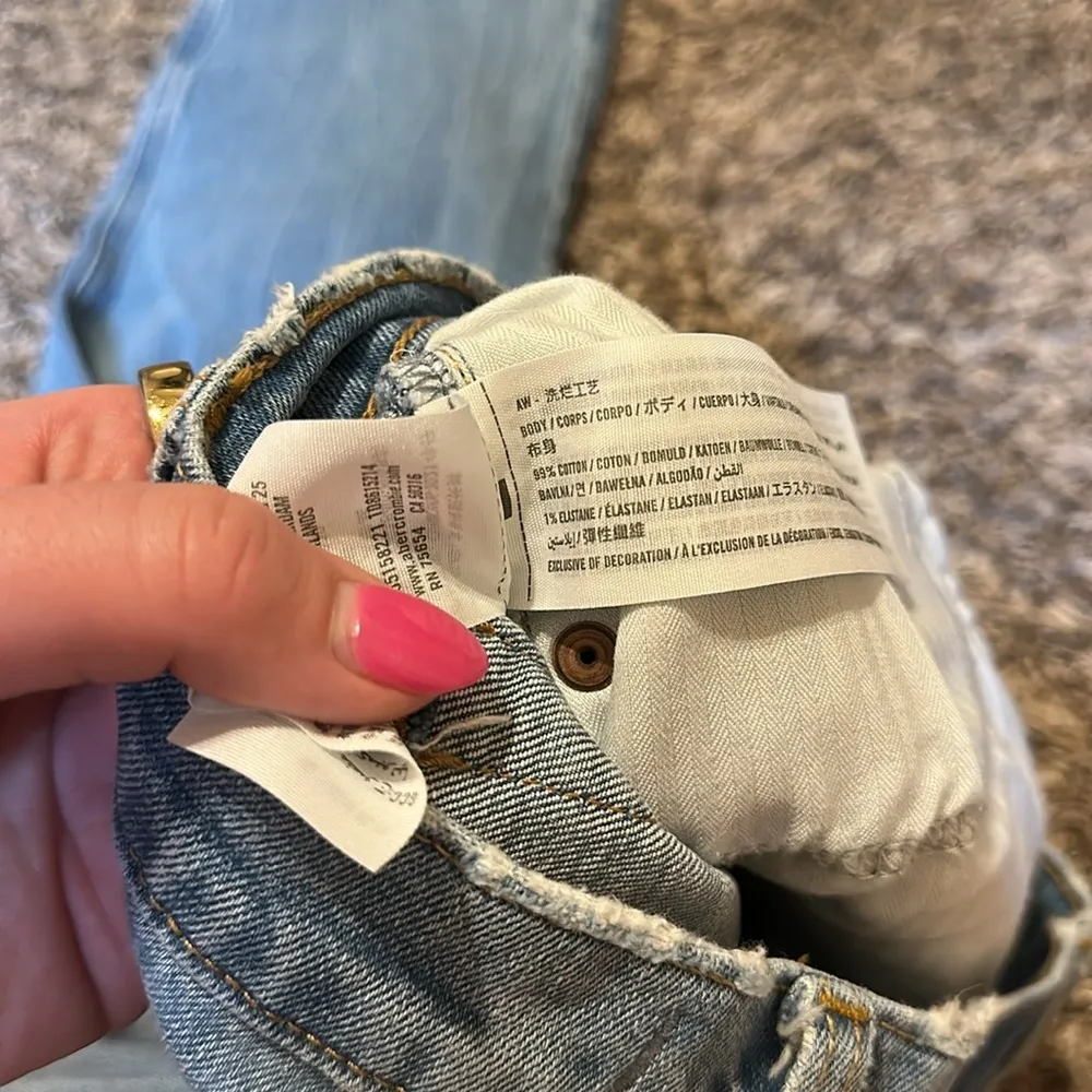 Abercrombie & Fitch The Ankle Straight Ultra High Rise Curve Love 26 - Image 8