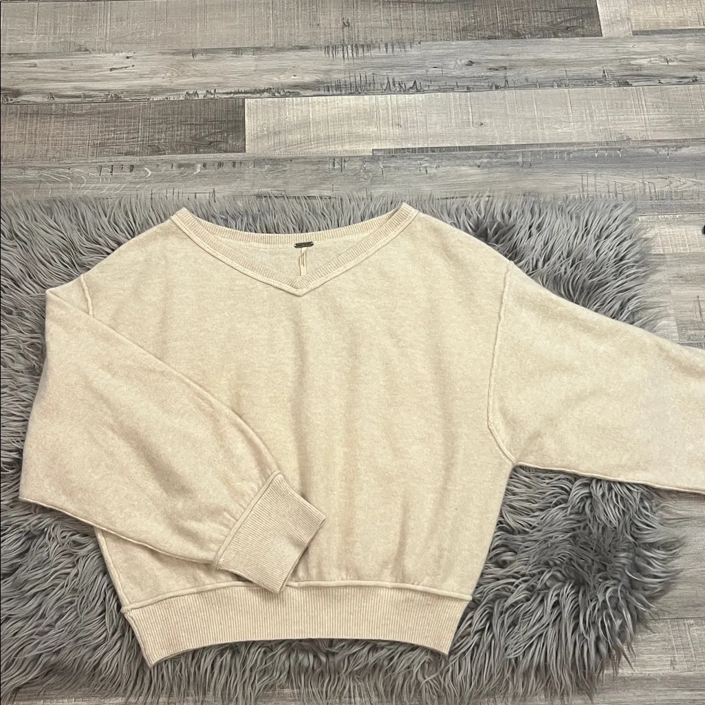 Free People ‘Love Like This’ cashmere pullover sweater L - Image 9