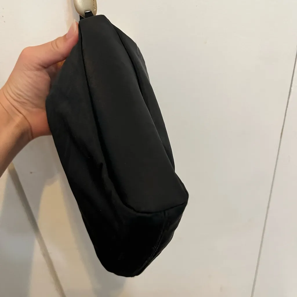 DKNY Black Crossbody Bag Y2K nylon plastic gold details women’s purse zipper - Image 5