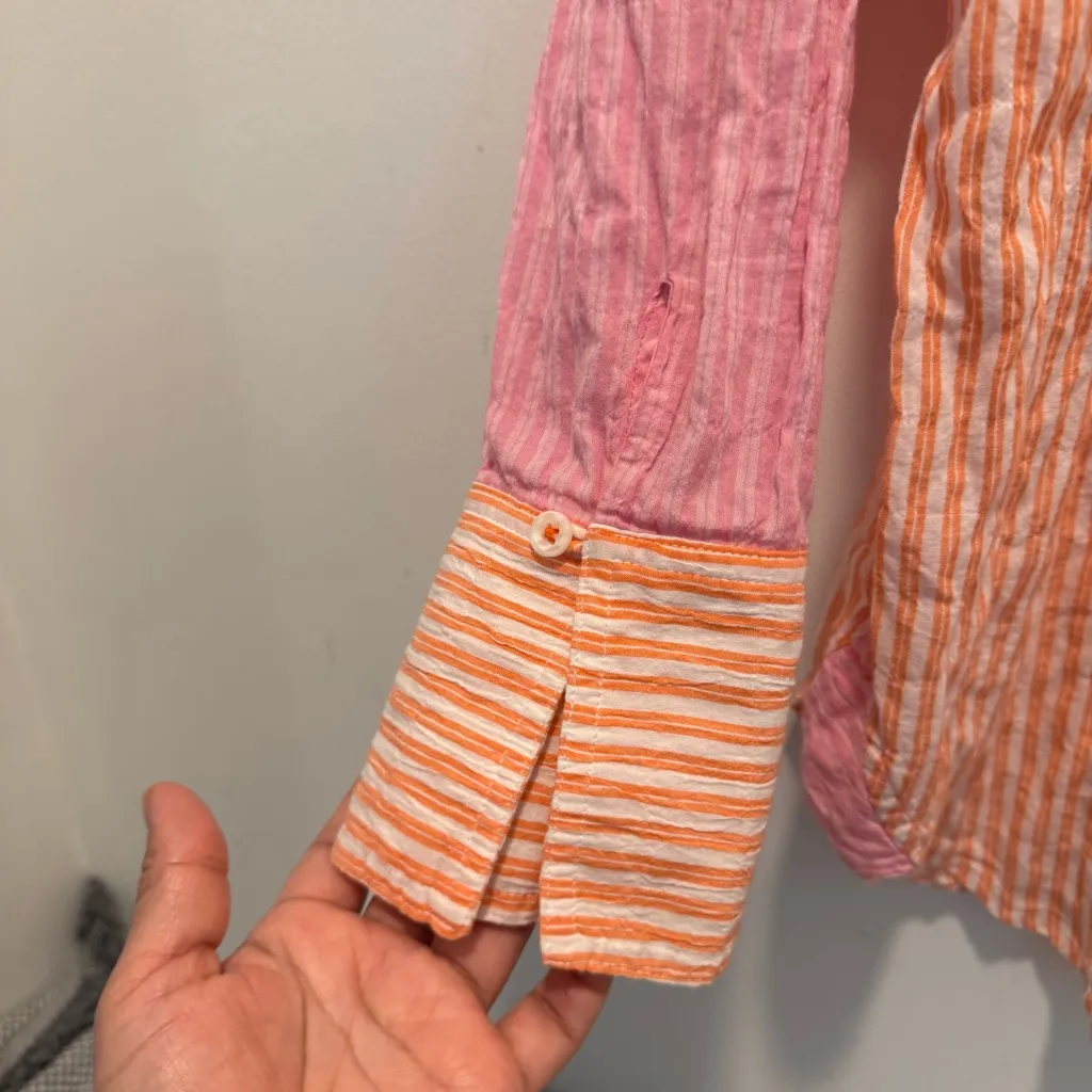 Anthropologie Maeve Katia Two-Toned Buttondown size M - Image 7