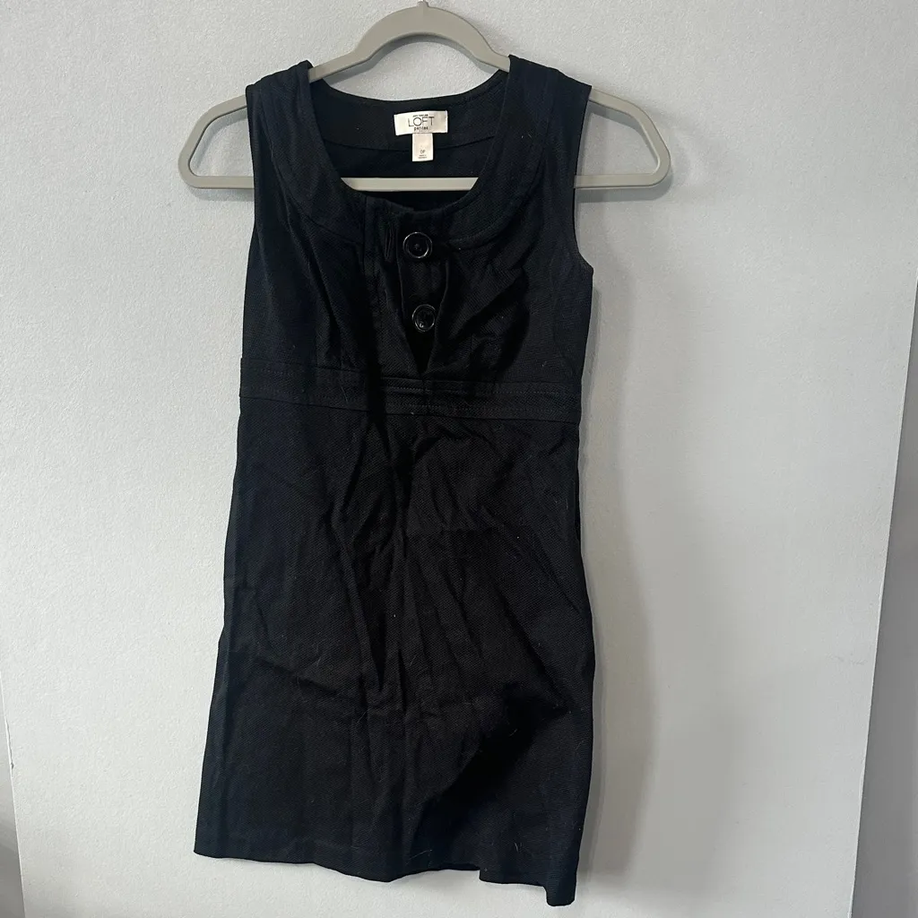 Ann Taylor LOFT Petites‎ Black Sleeveless Dress - Image 2