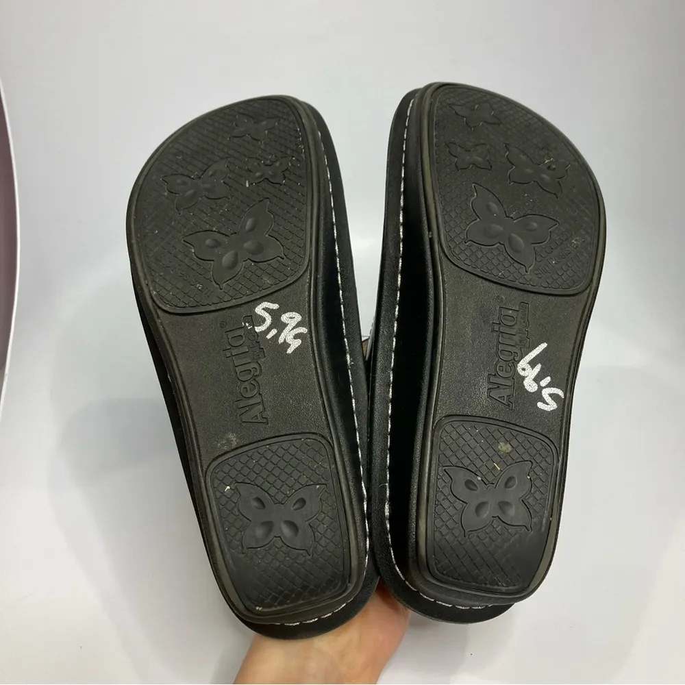 Alegria Donnadigo purple patent leather mules slip‎ on shoes women’s size 37 - Image 7