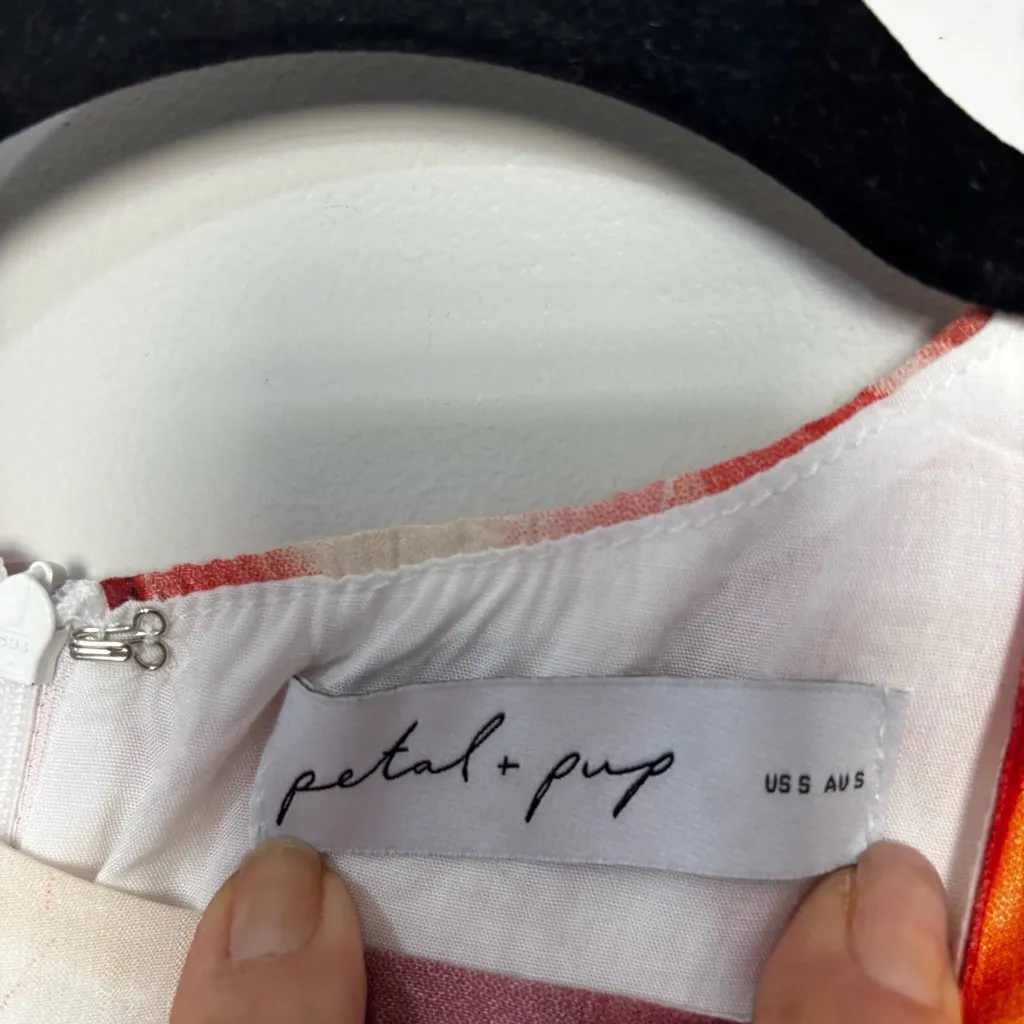 Petal & Pup LAQUIN LONG SLEEVE MAXI DRESS - PINK Size S - Image 7