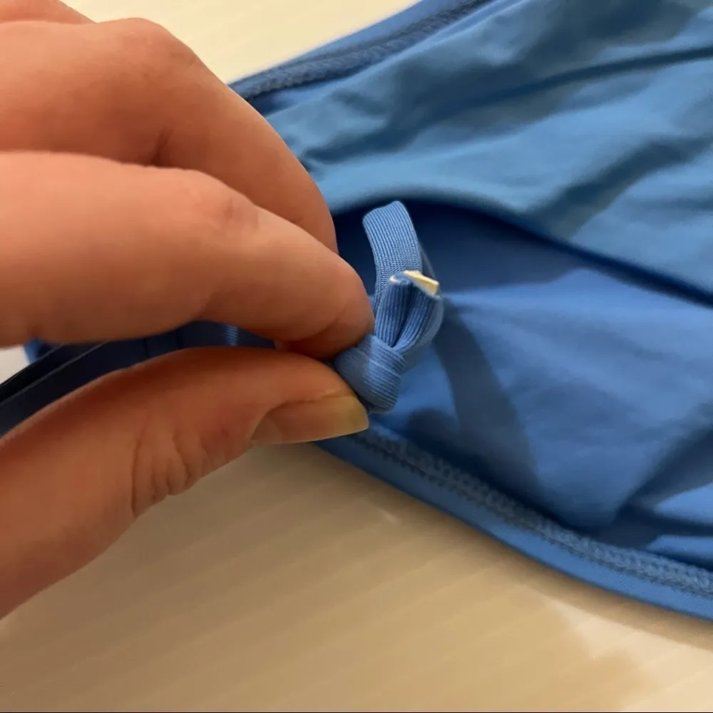 L*Space Blue Side Tie Bikini Bottom Small - Image 4