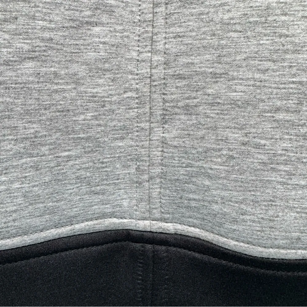 SJ Style Boutique Brand Gray & Black Ringer Trim Zip Front Varsity Jacket Size S - Image 11