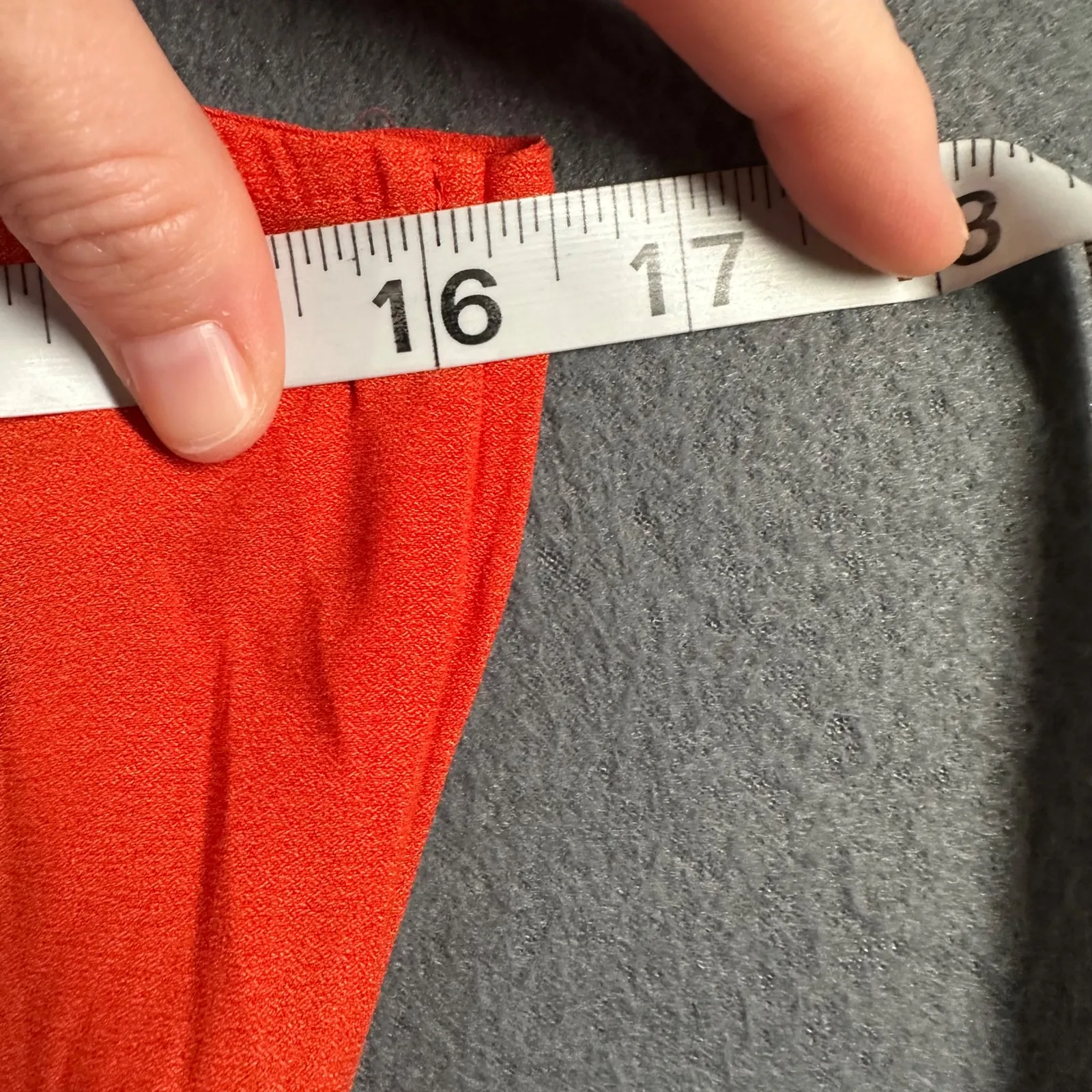 Free People Sleeveless Blouse Small Orange Sleeveless Draped Ring Detail Top - Image 6