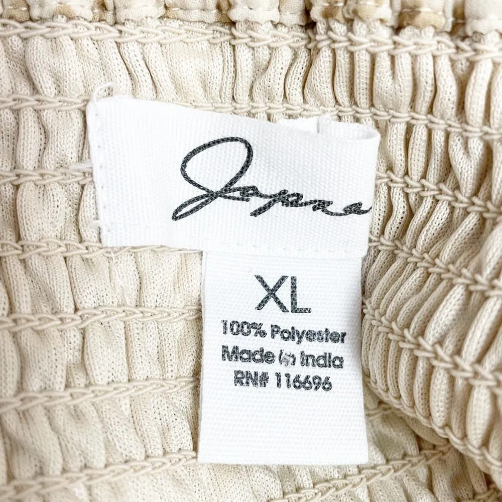 NWT Japna Top Animal Print Smocked Peplum Sleeveless Blouse Women’s Size XL NEW - Image 7