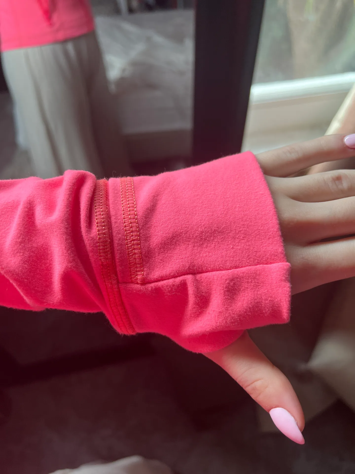 Lululemon Coral Bright Pink Flashlight Define Jacket Size 4 - Image 6