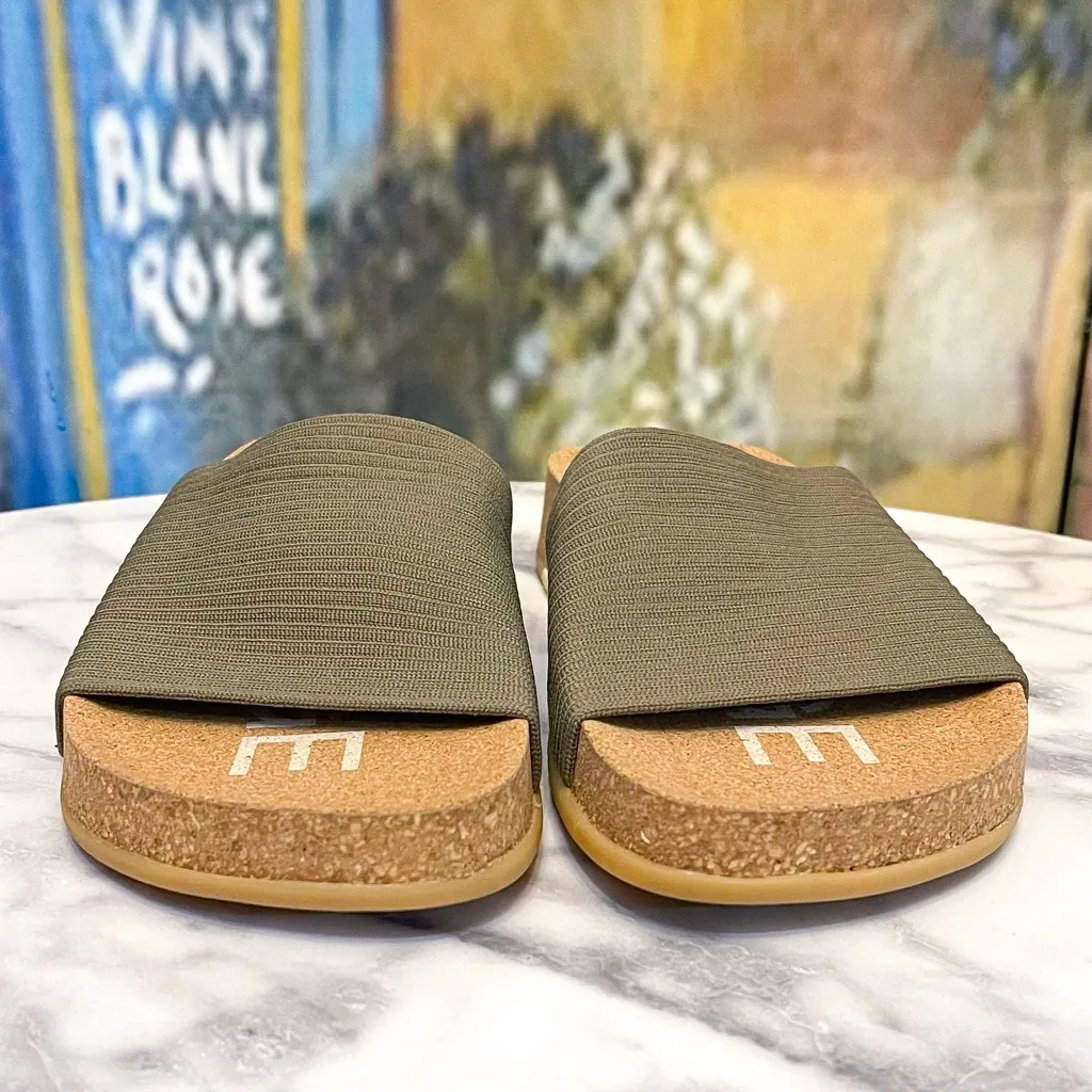 Message Shaw Ripple Slide Vegan Ripple Strap Stone Beige EU 37 EUC Tan Size 6 - Image 3