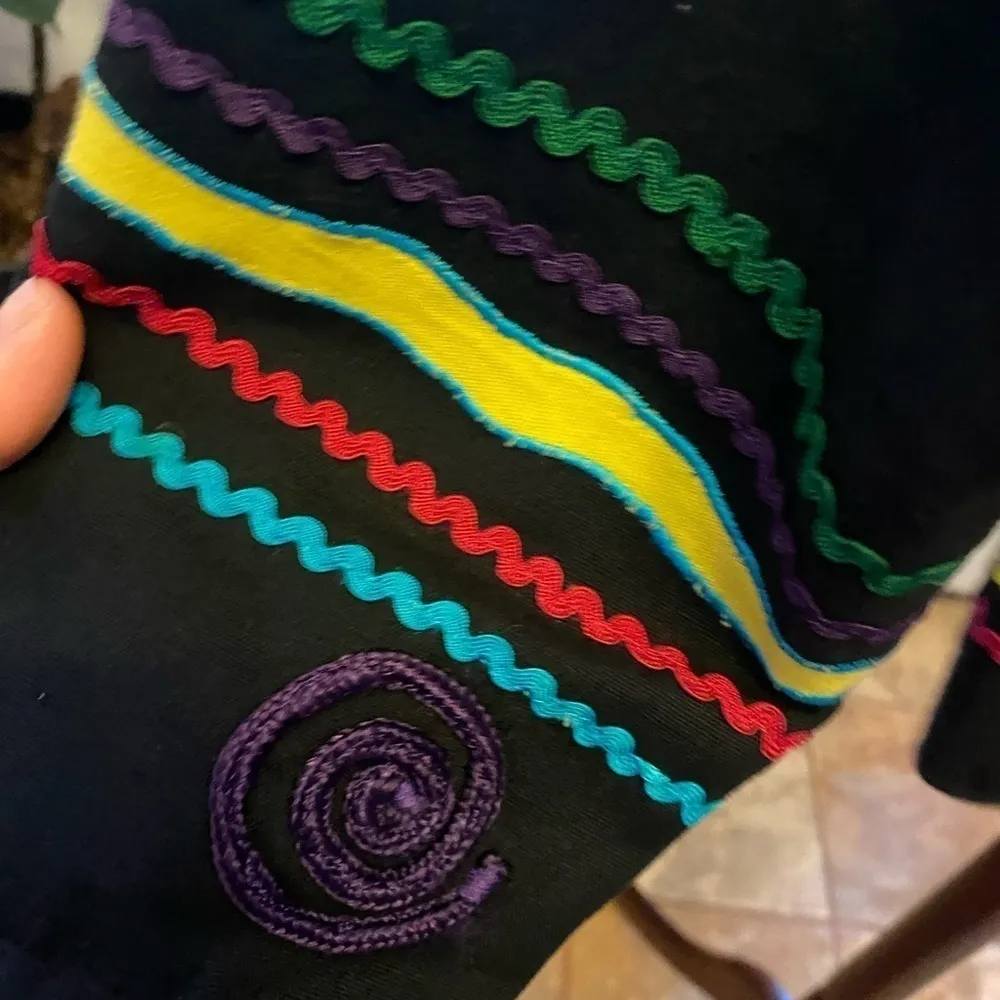 NEW DIRECTION BRIGHT PADTEL COLORED PRINTED JACKET SIZE S SEE MEASUREMENTS - Image 4