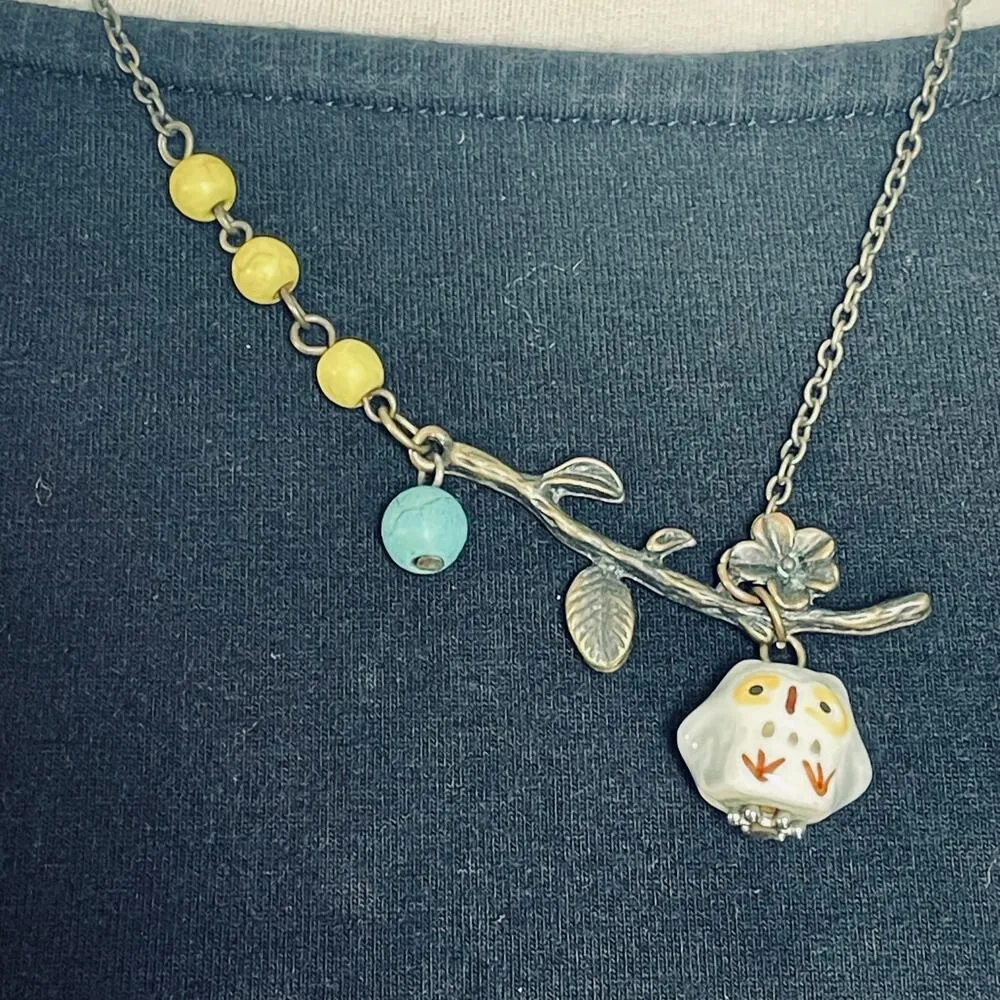 MODCLOTH Women’s Owl and Branch Necklace - Image 2