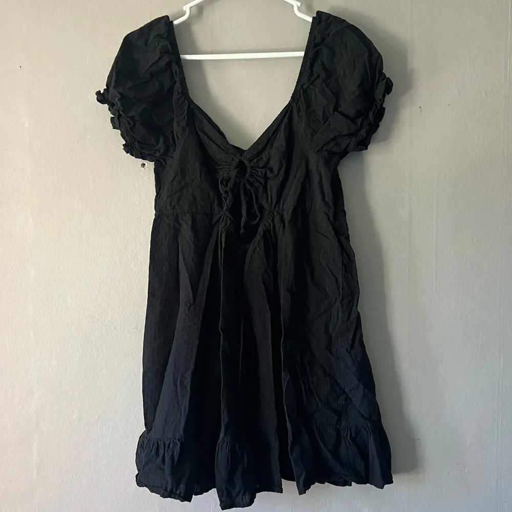 Black Flowy Mini Dress Size XL - Image 6