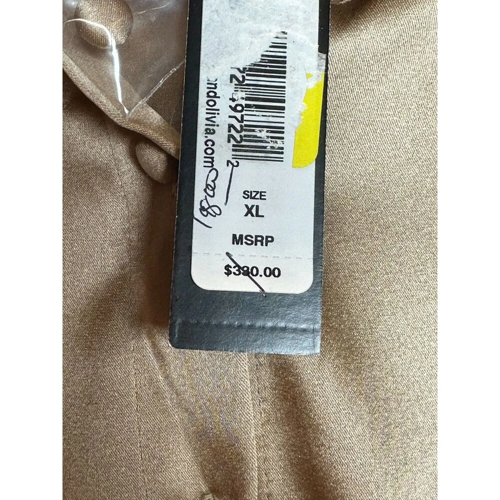 Alice + Olivia Women's Nadine CL000023005 Size XL Almond Puff Sleeve Blouse NWT - Image 10