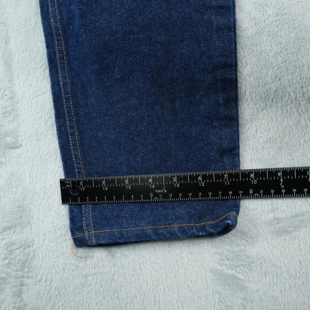 Vintage 90s Levis 551 Jeans Womens 16 Short Relaxed Fit Tapered Leg Debranded - Image 7