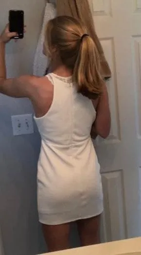 White Zip Up Mini Dress - Image 2