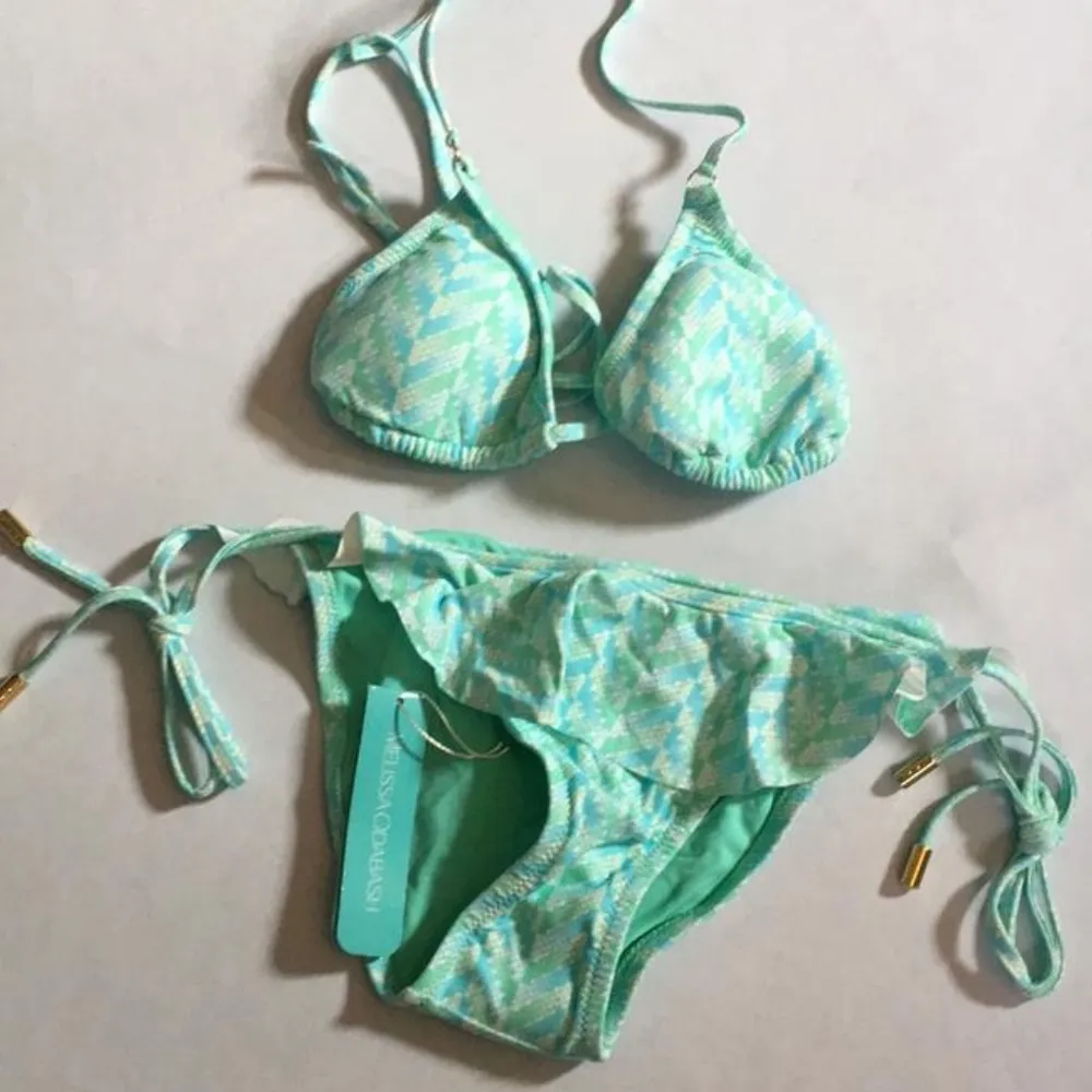 Melissa Odabash Laguna printed triangle bikini Blue Size 4 - Image 6