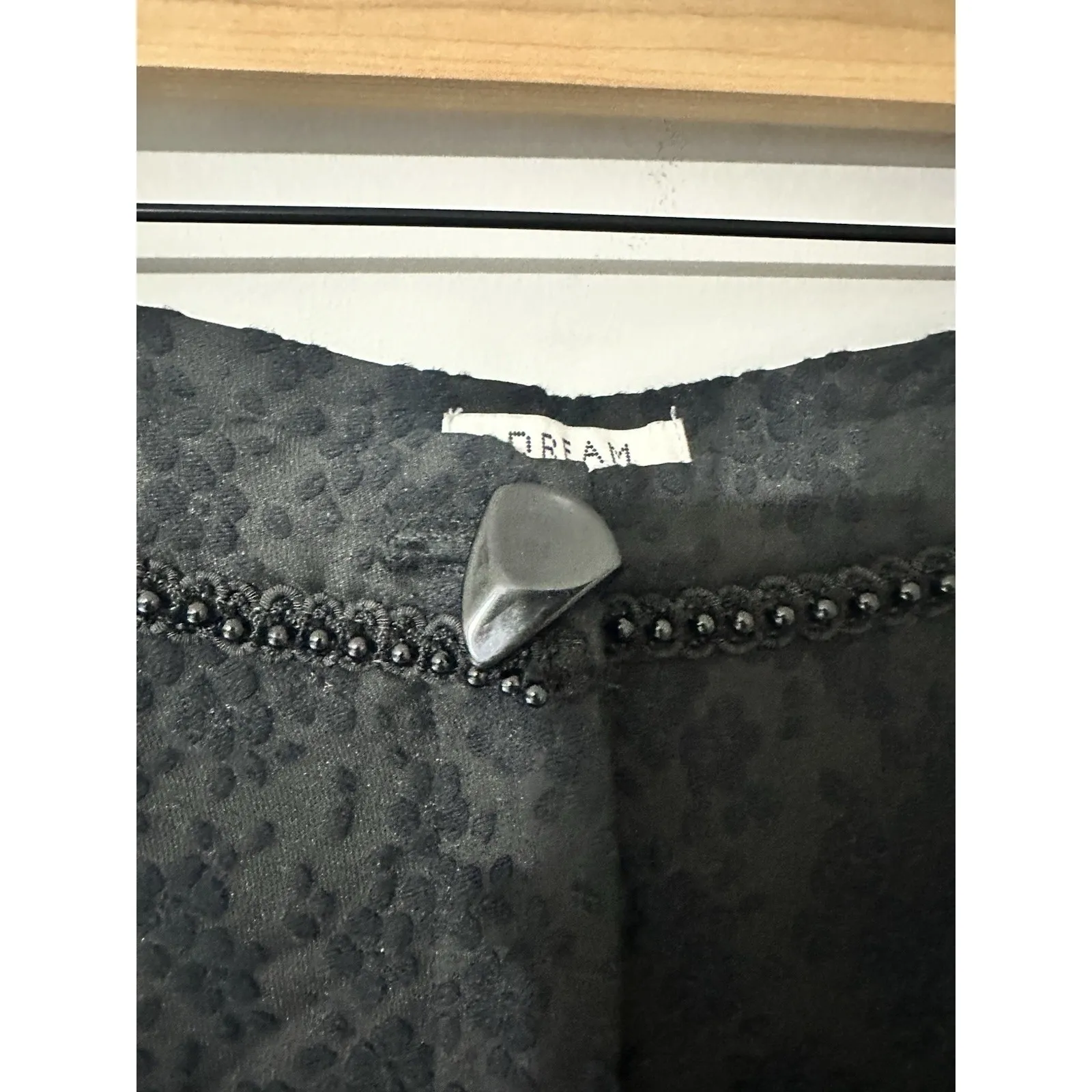 DREAM Sister Jane Black Floral‎ Jacquard Beaded High - Image 4