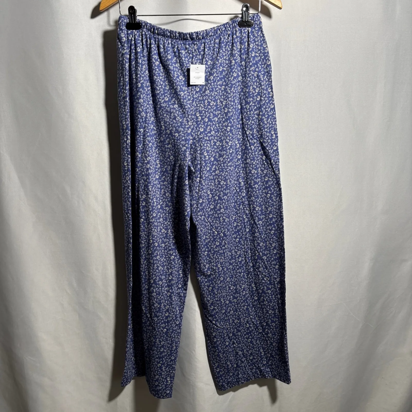 NWT Blue Floral Square Neck Cotton Pajama Set Square Neck Cottage Long Sleeve M Size undefined - Image 5