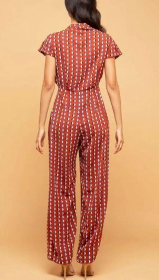 Eva Franco Wide Leg Jumpsuit with Angel Sleeves sz 2.  - Image 2