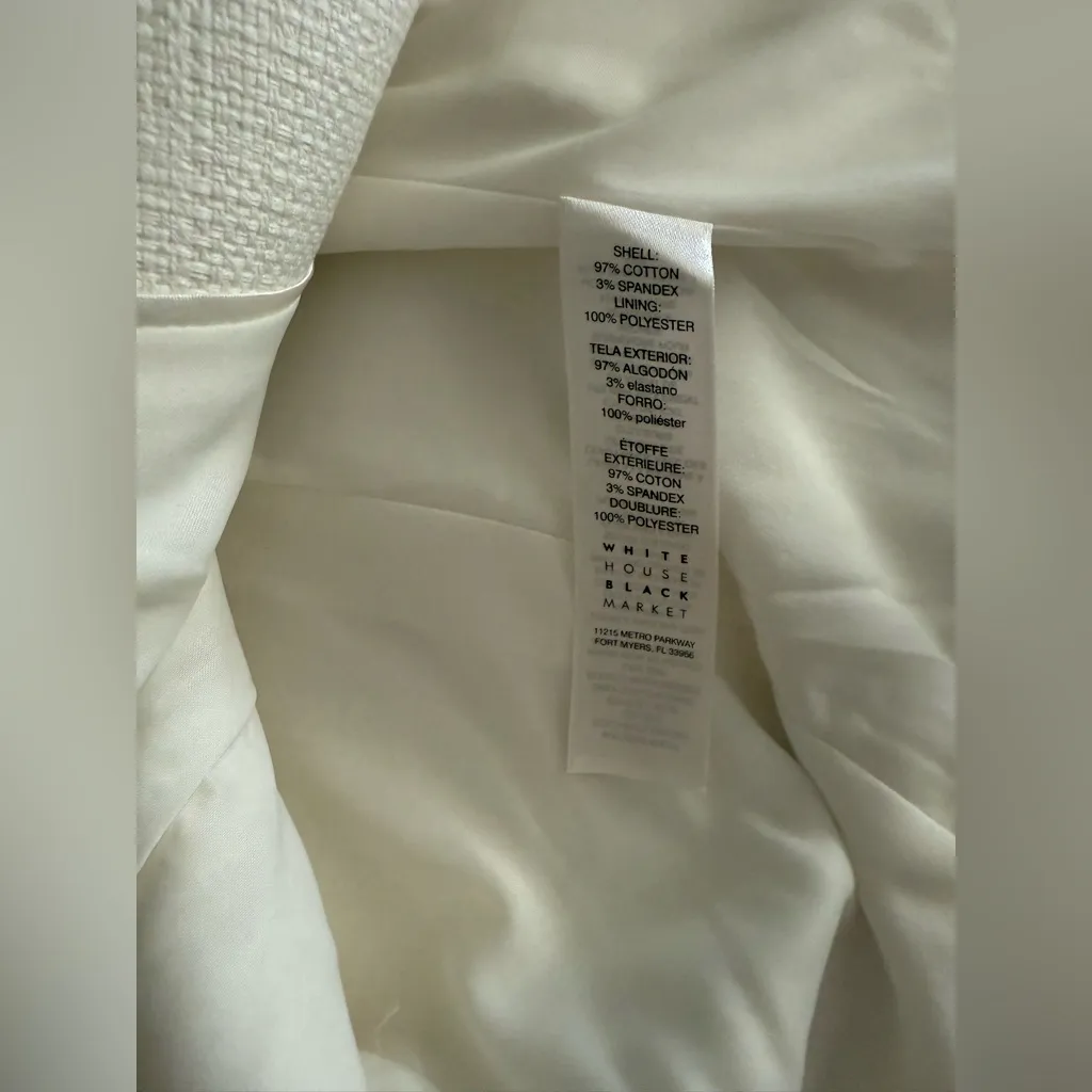 White House Black Market Cream Double-Breasted Vest - Image 10