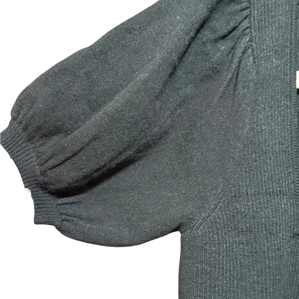 French Connection Women's Jaida Babysoft Square-Neck Sweater Black Sz M - Image 9