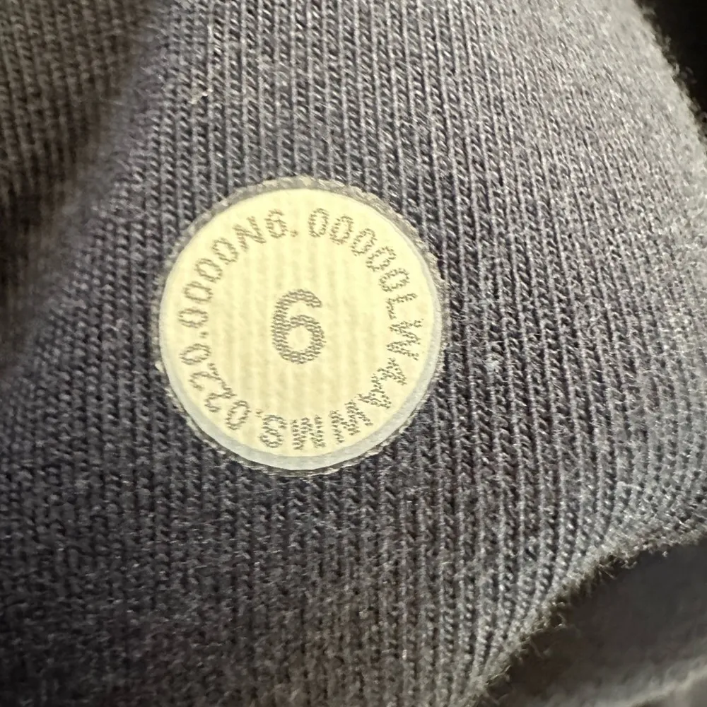 Lululemon Scuba Hoodie Light Cotton navy Fleece with advertising 
size 6 - Image 3