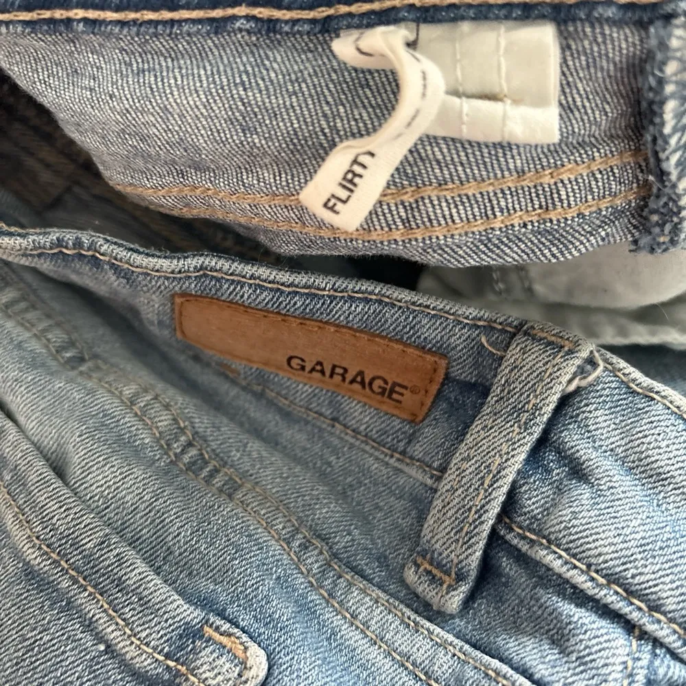 Garage Blue Jean Shorts Distressed Cuffed - Image 3