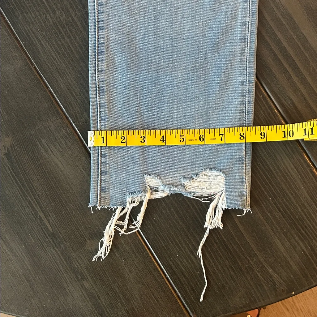 Flying Monkey Light Blue Straight Leg Jeans NWT Size 28 - Image 8