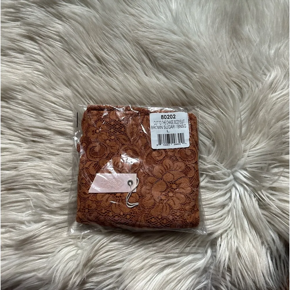 FREE PEOPLE x HAH Cut To The Chase Bodysuit In Brown Sugar - Image 2