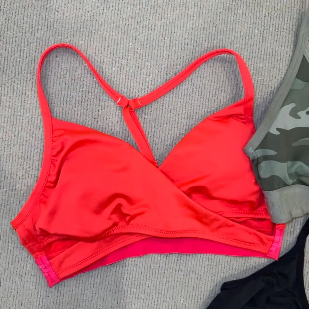 PINK Victoria's Secret Sports Bras - Neon Pink, Camouflage, Black - Image 4