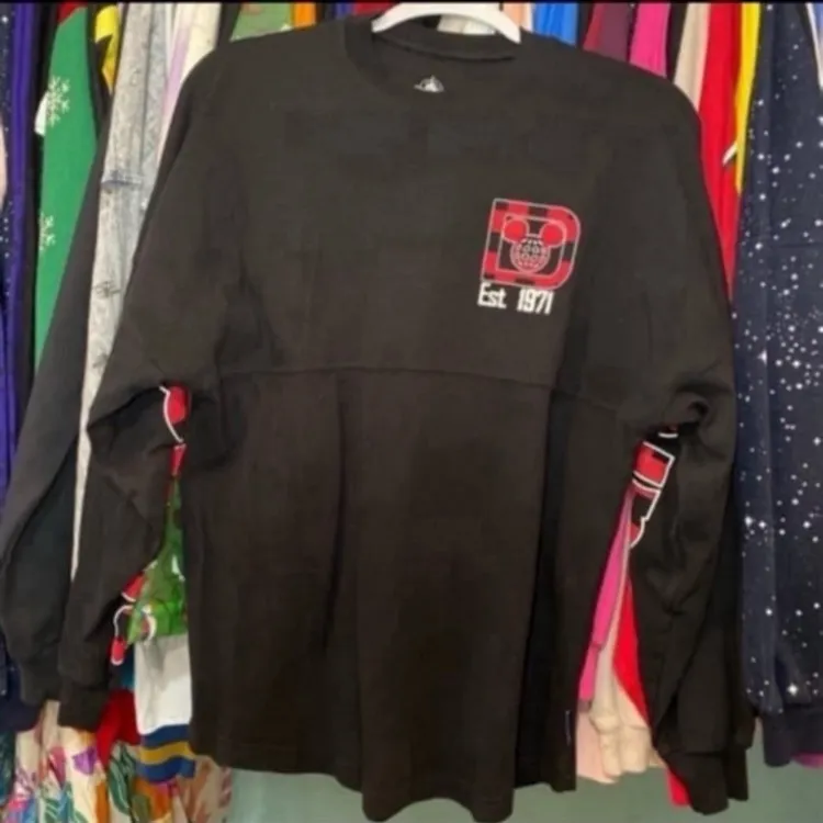 Disney parks Buffalo plaid Christmas spirit jersey Xs - Image 2