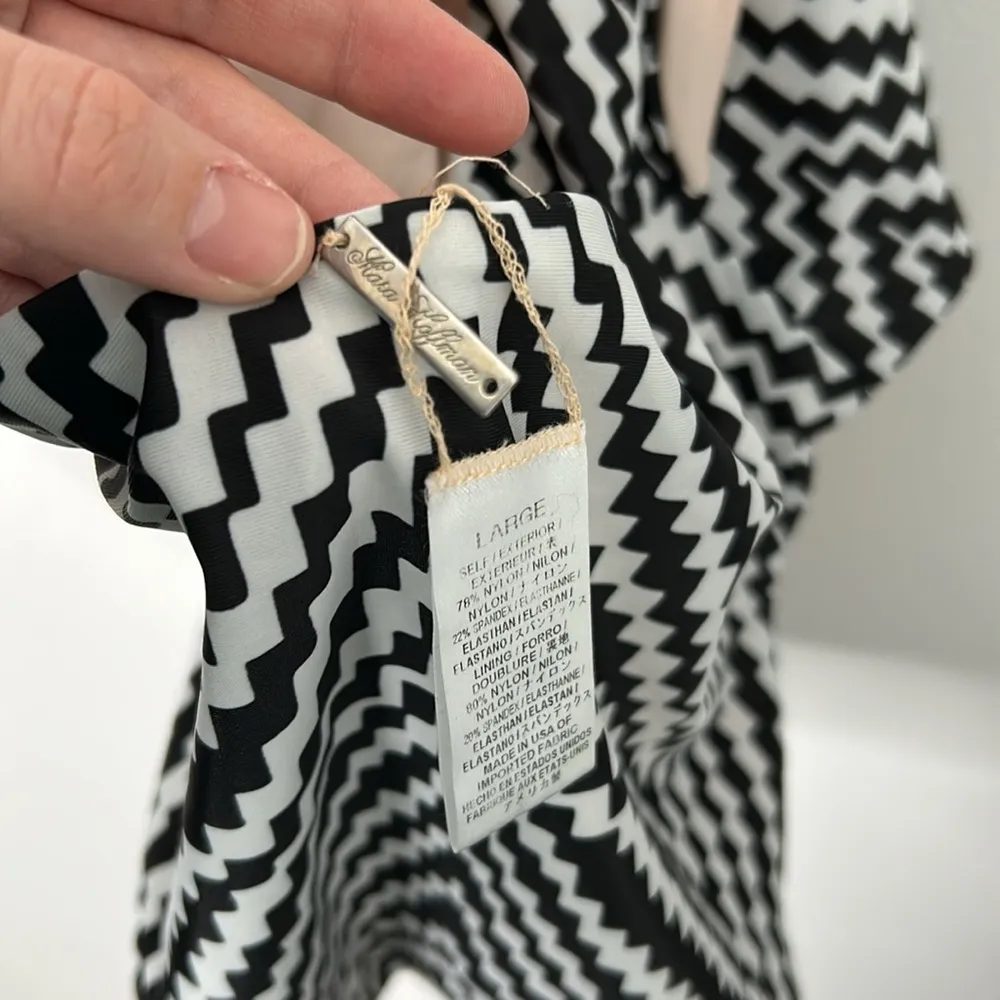 Mara Hoffman  Starbasket Geometric Halter One Piece Swimsuit - Image 5