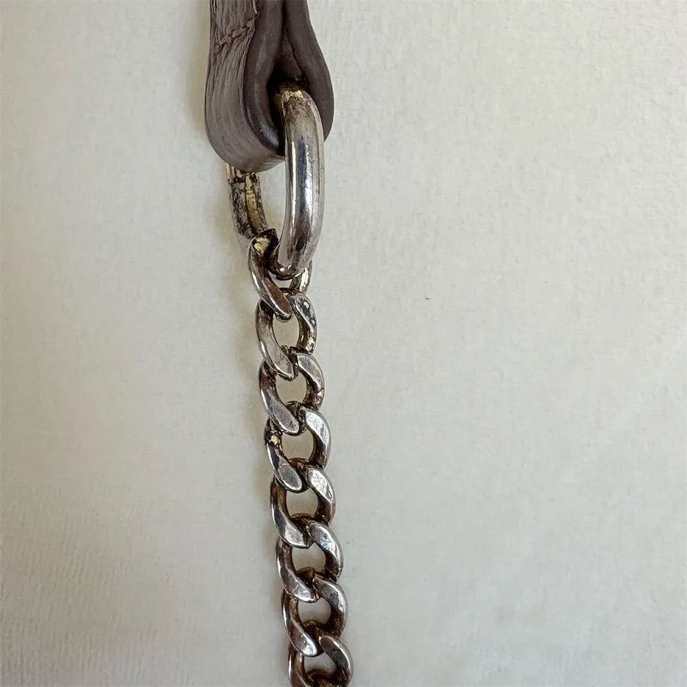 TMRW Studio Women's Dusty Pink Leather Crossbody Clutch Bag Tan - Image 3